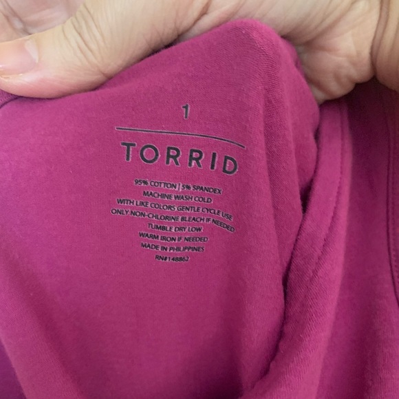 Torrid Double Strap One Shoulder Body Con Tank - Picture 4 of 4